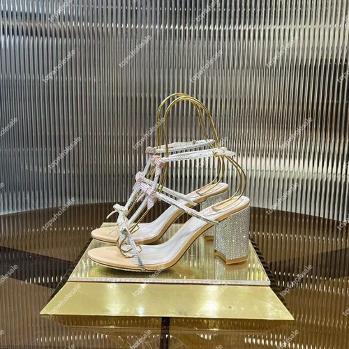 Scarpe sandali eleganti donna fiocco strass - Foto 21 di 22