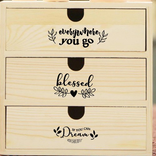 Vintage Inspirational Words Stickers for Journaling 8.26 x 11.69 Inch Motivat... - Picture 6 of 7