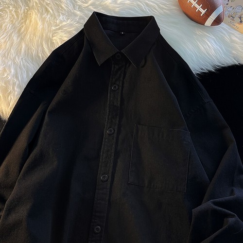 Summer Men Long Sleeve Shirt Jacket Casual Shirt Coat Outwear Loose Blouse - Bild 6 von 26