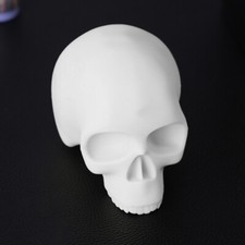 3D White Silicone Skull Tattoo Practice Model Skin 10cm x 6cm Training Supplies