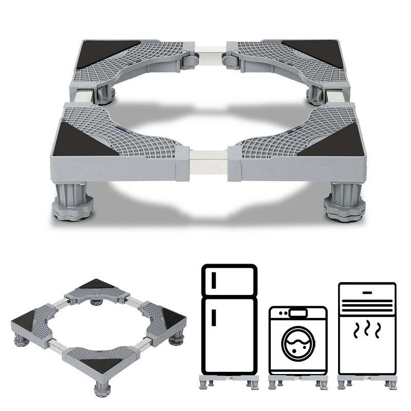 Lavadoras Base Elevación 4 Ruedas Giratorias 40-66cm Max 350kg 4 Patas