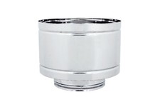 CANNA FUMARIA - FUMAIOLO/CAPPELLO 4 VENTI (A BOTTE) DOPPIA PARETE ACCIAIO INOX