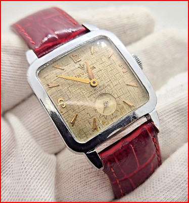 Early VTG Invicta Antimagnetic Sub-Second Cushion Manual Wind  AS1123 Men Watch