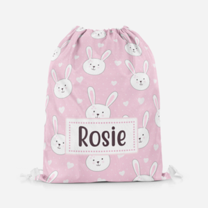 personalised childrens drawstring bags