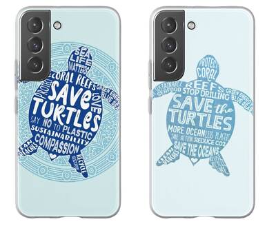 Turtles Save Handyhülle bedruckt und entworfen für Handyhülle kompatibel mit