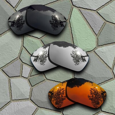 Chrome&Black&Red Orange Polarized Lenses Replacement For-Oakley Fuel Cell OO9096