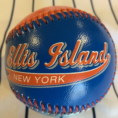 Ellis Island & Statue Of Liberty NYC Promotional Souvenir Baseball Ball