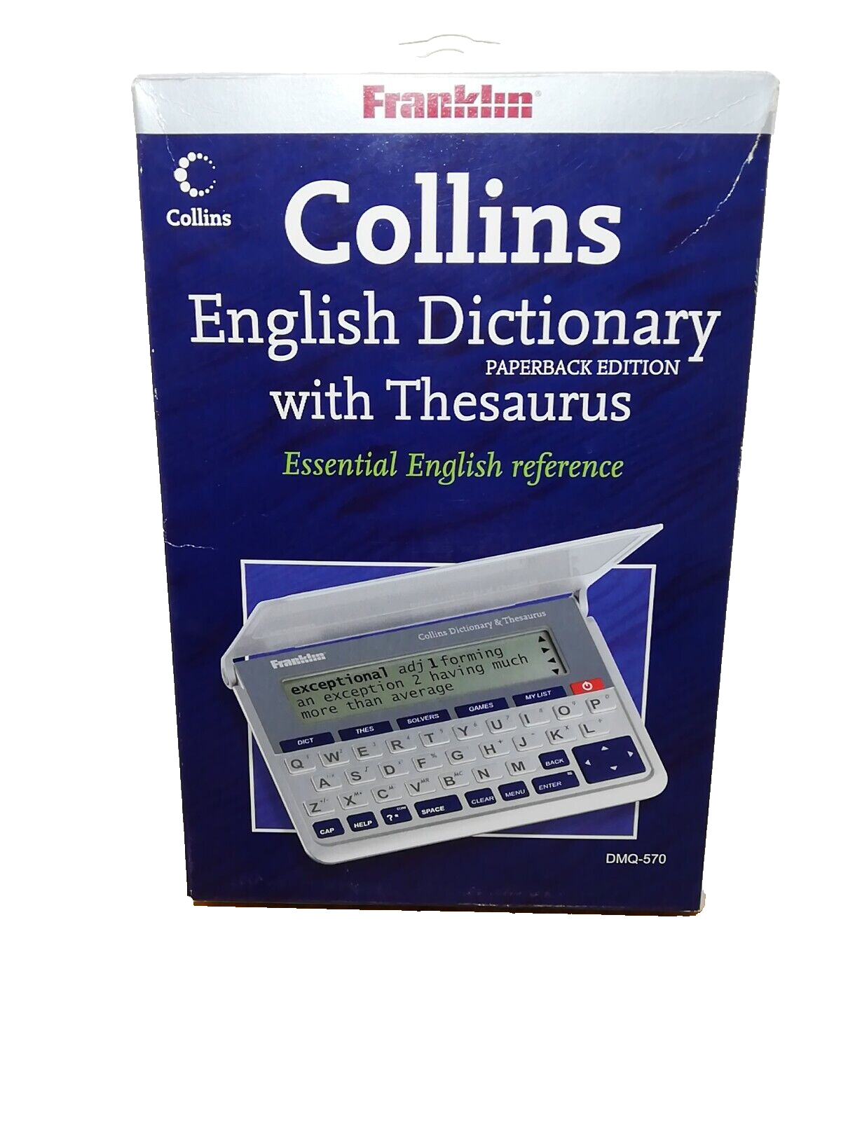 084793997679+Franklin+DMQ570+Collins+English+Dictionary+26+Thesaurus