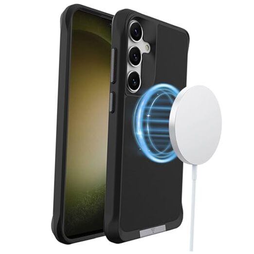 Magnetic for Samsung Galaxy S24 Case with Kickstand, S24 Case for MagSafe,