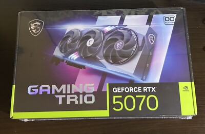 MSI Gaming Trio GeForce Rtx 5070 OC Edition- Brand New (In Plastic