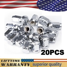 20PC For Ford Fusion Escape Ranger Lug Nuts Bulge Acorn M12*1.5 Chrome Wheel Nut