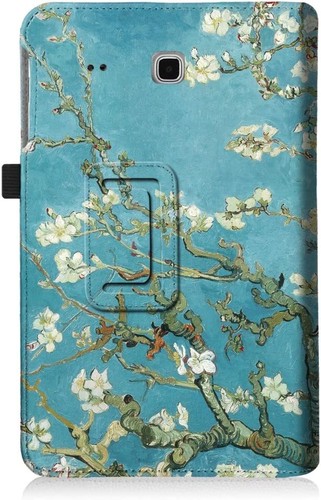 Folio Case for Samsung Galaxy Tab E 9.6 Slim Fit Premium Vegan Leather Cover - Picture 9 of 13