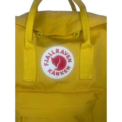yellow backpack fjllrven Kanken - Durable Vinylon Fabric, Water-Resistant, Classic Design - School, Travel, Warm A straight back is a happy back Fjallraven Kanken Laptop 17" Backpack