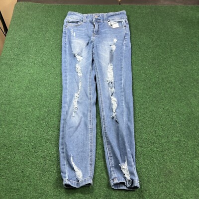 VANILLA STAR High Rise Jeans Skinny Ripped Size 29/9 25x26