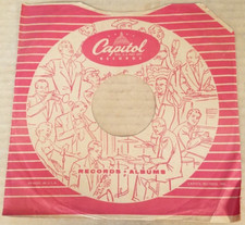 78RPM 10" Capitol sleeve, cut corner, medium average