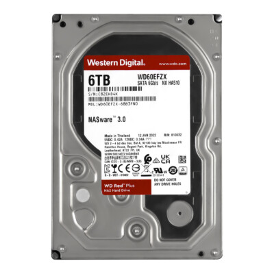 Hard Drive WD Red Plus WD60EFZX NX HA510 6TB 5.4K 128MB SATA III