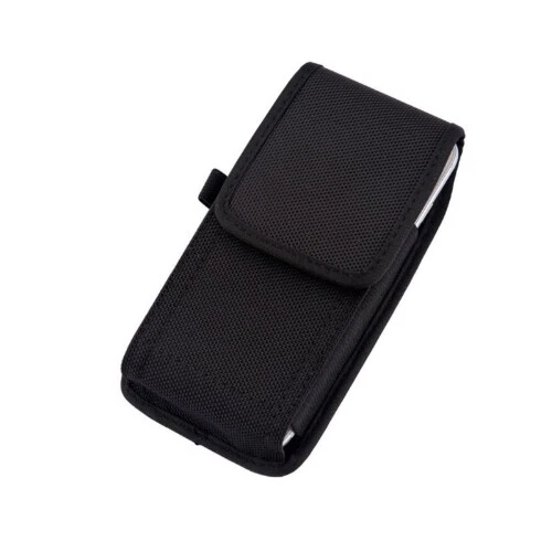 Bolsa de teléfono colgante cintura bolsa de almacenamiento riñonera negra con clip para cinturón estuche Foto 2 de 4