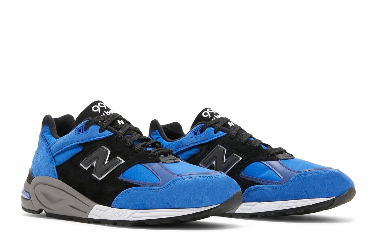 New Balance 990v2 Made in USA Blue Suede M990PL2 | eBay