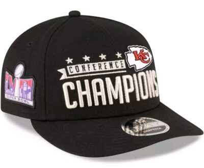 Chiefs New Era 2023 AFC Champions Locker Room LP 9FIFTY Snapback Hat Cap NEW