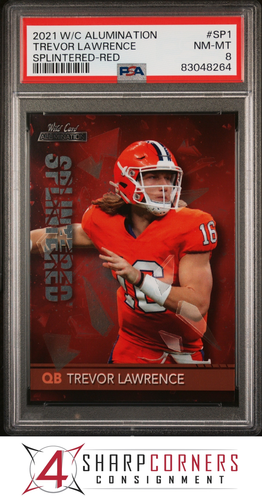 Trevor Lawrence Wild Card Alumination Splintered #SP1 Red