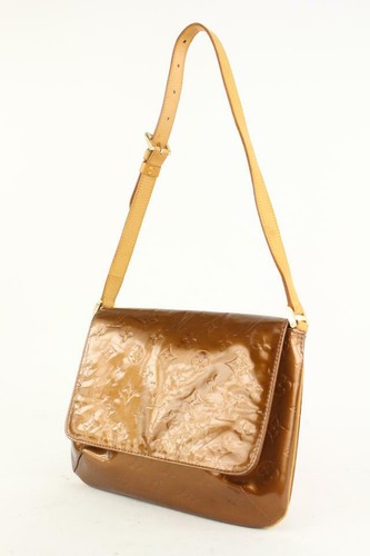 Louis Vuitton Bronze Vernis Copper Thompson Street Musette Flap Bag 13lv110 - Bild 2 von 11