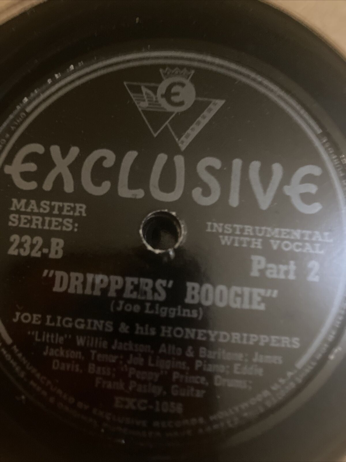 Exclusive record label master series Drippers boogie with Joe and the honey...
