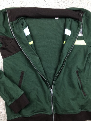 Penguin by Munsingwear Boys' Zip Front Jacket Green Yellow XL W/ Penguin Logo - Picture 9 of 11