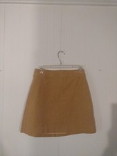 JCrew Zip Corduroy Women's Skirt SIZE 2 Mustard Yellow