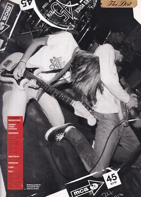Mudhoney - Touch Me I'm Sick - Mini Poster/Magazine Clipping