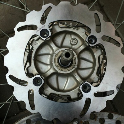 Discos de freno delantero trasero Negro para Honda CB 600F Hornet PC34 1998 1999 - Imagen 7 de 9