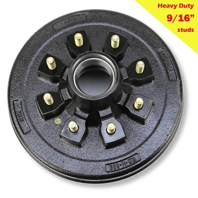 LIBRA HD 12'' X 2'' trailer brake Drum 8 on 6.5'' w/ 9/16'' studs 22050