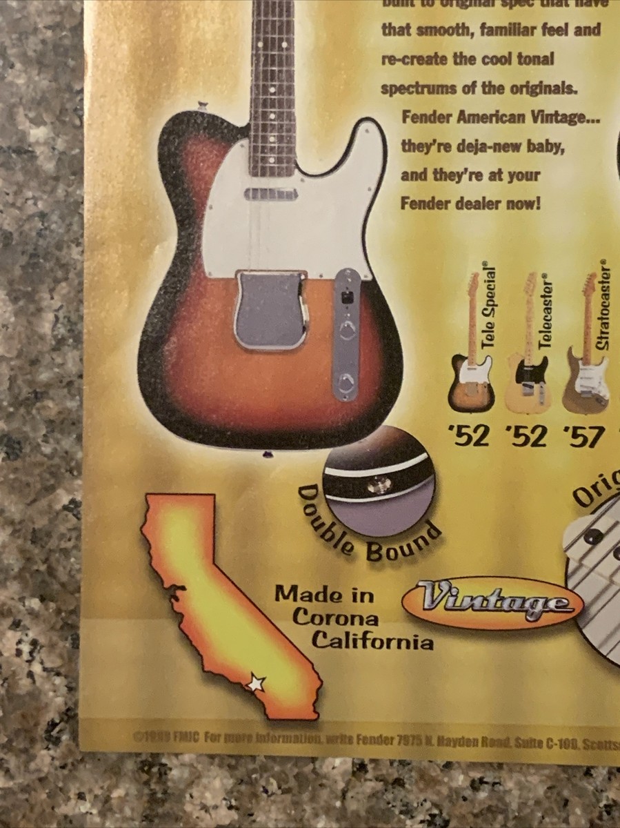 99年製 Fender American Vintage Telecaster 1999 Fender American Deluxe Nashville Telecaster Electric