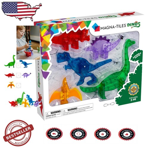 Original Magnetic Dinosaur Building Set - Safe, Durable & Educational Play