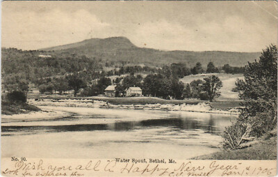 PC US, ME, BETHEL, WATER SPOUT, Vintage Postcard (b32197)
