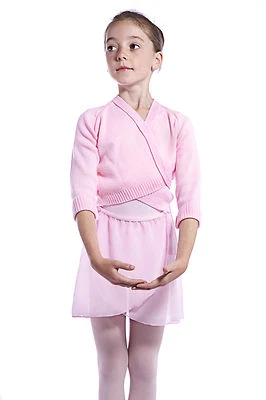 Roch Valley PINK Knitted/ Acrylic Ballet Cardigan. Ages 2, 3,4,5,6,7,8,9 years
