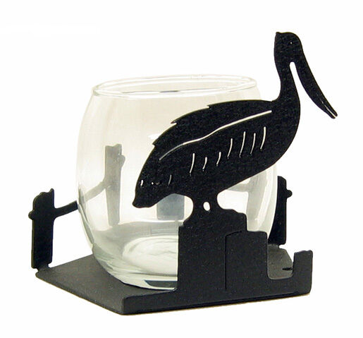 Pelican black Gorgeous metal votive holder Popularity candle