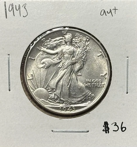 1943 P Walking Liberty Half Dollar Choice AU