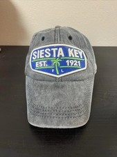 Siesta Key Florida PATCH Hat Adult Adjustable Slide Back Baseball Cap
