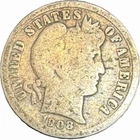1908 Barber Dime-Coin pictured is what you will receive