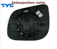 TYC 317-0035-1 Spiegelglas FüR AußEnspiegel Rechts FüR Kia