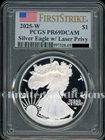 🔘🦅 2025 W LASER PRIVY FIRST STRIKE PR69 AMERICAN EAGLE SILVER PROOF + OGP 🦅🔘