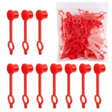 Red Plastic Grease Fitting Capszerk Fitting Dust Caps With Retaining Ring 50pcs Red Plastic Grease Fitting Capszerk Fitting Dust Caps With Retaining Ring 50pcs