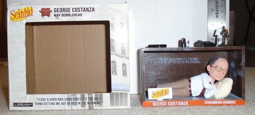Seinfeld-George Costanza Nap:Schaumburg Boomers SGA Bobblehead 08Aug Box Damage