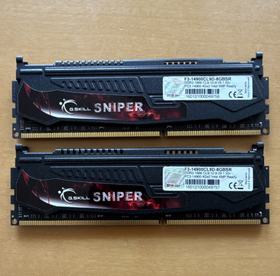 G.SKILL Sniper DDR3 SDRAM 8GB (2x4GB) PC3-14900 CL9 DIMM XMP Ready