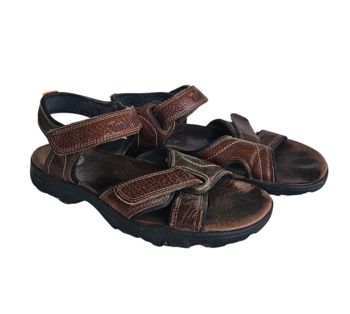 Sandali Timberland uomo taglia 10M marroni cinturino pelle trail escursionismo outdoor