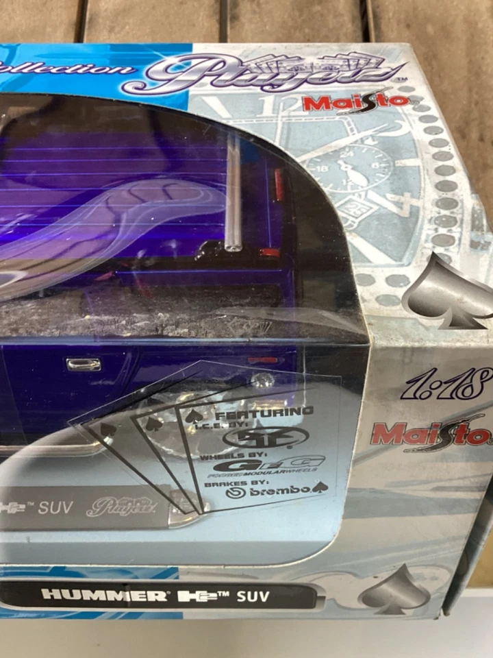 Maisto Playerz 1:18 Scale Die-cast Car Hummer H2 SUT Concept In Purple New i - Image 3 of 4