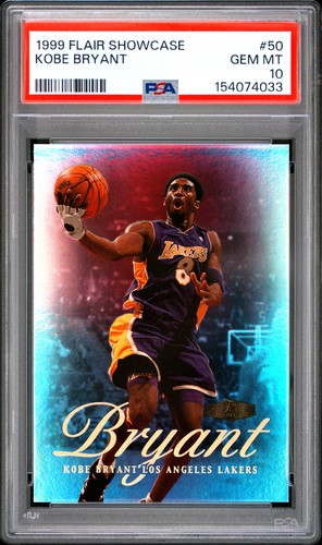 154074033 Kobe Bryant 1999 Fleer Flair Showcase #50 PSA 10
