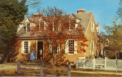 Postcard, Brush Everard House, Williamsburg Virginia, Unposted#532