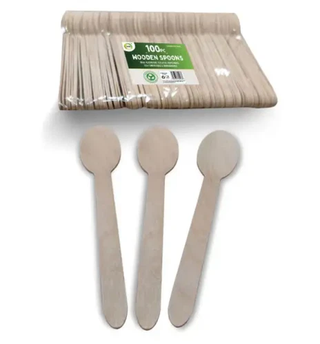 wooden Spoons Eco Friendly Disposable Spoons Biodegradable Compostable cutlery