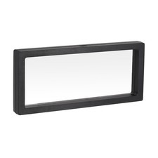 Floating Thin Film Display Box, ABS Frame Case 30cm x 11cm x 2cm Black Pack of 1
